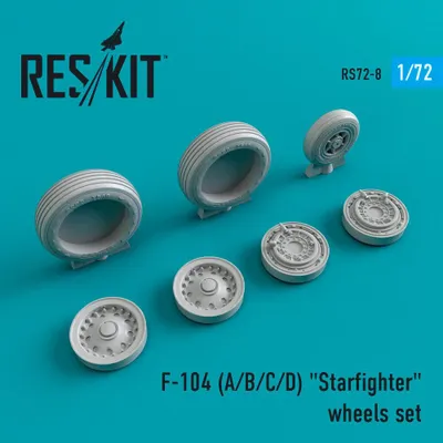 Produktbild von ResKit RS72-0008 - 1:72 F-104 (A,B,C,D) Starfighter wheels set
