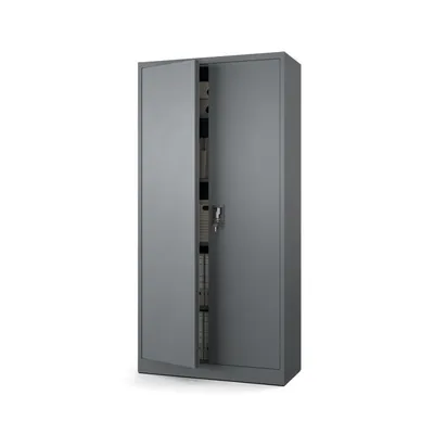 Produktbild von Aktenschrank Abschließbar 185x90 Metallschrank mit 5 Ebenen - Büroschrank mit Schloss