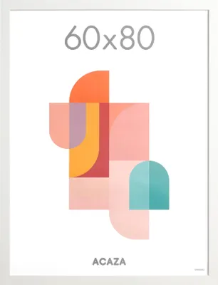 A product image of a picture frame with abstract geometric art inside.