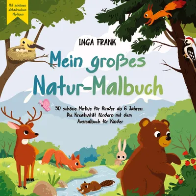Produktbild von Mein großes Natur-Malbuch