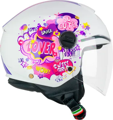 Immagine prodotto di Casco Jet per bambini CGM 261G MINI COMICS Fucsia bianco taglia JXL