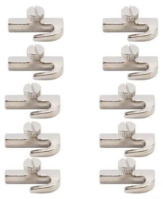 10er-Set verstellbare Hängehaken aus Edelstahl, Schienensystem