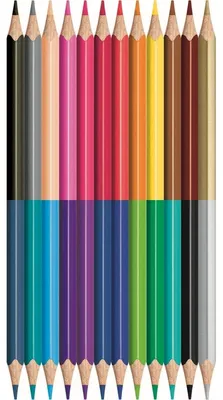 Produktbild von Buntstift Color´Peps Duo, Packung mit 12 sortierten, zweifarbigen Stiften