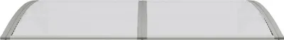 Obrázek produktu pro vidaXL Dveřní stříška šedá 150x75 cm polykarbonátová