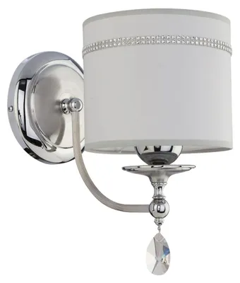 Obrázok produktu pre Nástenná lampa JULIA II strieborná a biela 1xE27x20W kov rozmery: 31x18x28 cm IP20 Jupiter