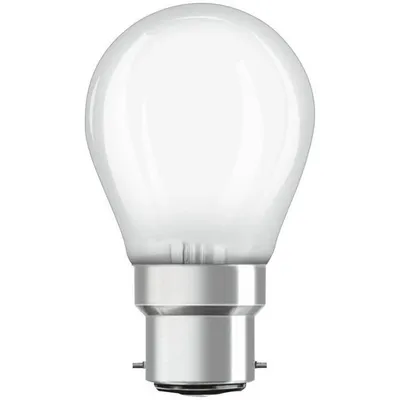Produktbild von OSRAM HOMELIGHTING 4058075437104 LED (monochrome) EEC E (A - G) B22d Pear shape 4 W = 40 W Warm white (Ø x L) 45 mm x 76 mm 1 pc(s)