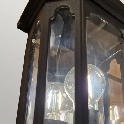 Produktbild von Elstead Chapel Außen-Wandleuchte E27 38cm Schwarz IP44,  UK