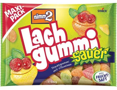 Produktbild von nimm2 Fruchtgummi Lachgummi Sauer 387759-00 376g