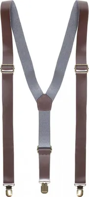 Produktbild von Braune Steampunk Hosenträger als Kostümzubehör