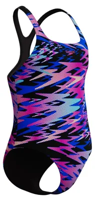 Zdjęcie produktu dla Dziecięcy Strój Pływacki Speedo Hyperboom Print Medalist 1Pc czarne/różowe