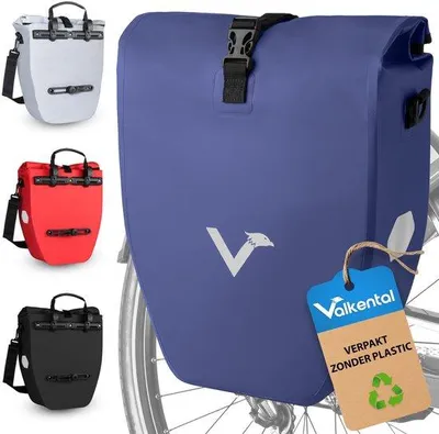 Immagine prodotto di VALKENTAL ValkBasic, Posteriore, Borsa per bicicletta, Tarpaulin, Blu, 20 l, 300 mm