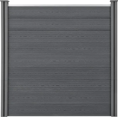 Obrázek produktu pro neu.holz WPC Gartenzaun mit Pfosten 180x180cm Grau