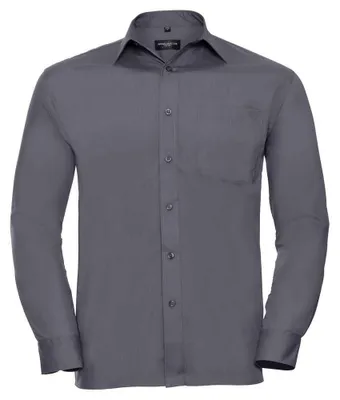 Produktbild von Russell Collection - "Classic" Hemd für Herren Langärmlig LT5374 (XL) (Grau)
