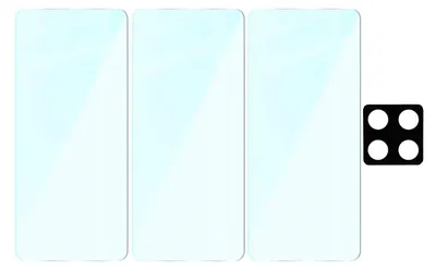 Produktbild von Bizon Glas Klar 2er Pack 3x gehärtetes Glas + 1x Linsenschutz Xiaomi 14T