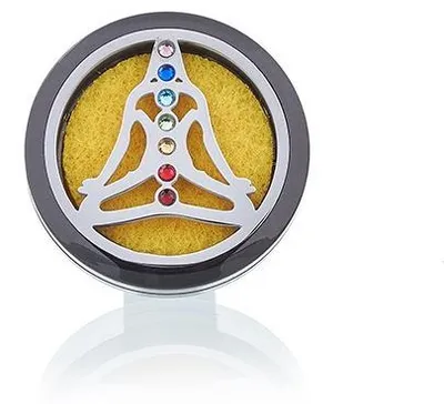Imagen del producto de Kit difusor para coche - Estaño yoga chakra - 30mm