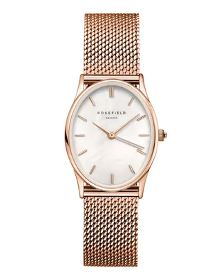 Produktbild von ROSEFIELD Damenuhr  Oval Mesh Rosegold OWRMR-OV12