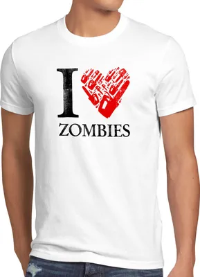 Produktbild von style3 Love Zombies T-Shirt Herren walking zombie dixon the halloween dead