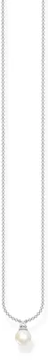 Produktbild von Thomas Sabo Damen Halskette 925 Sterlingsilber Süßwasserzuchtperle Zirkonia KE2121-167-14-L45V