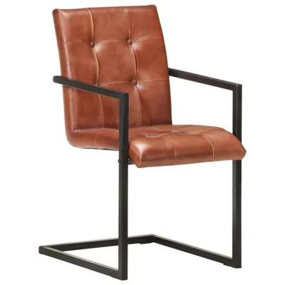 Produktbild von VidaXL 321847, Schaum, Echtes Leder, Stahl, 510 mm, 560 mm, 910 mm, 45 cm, 46,5 cm