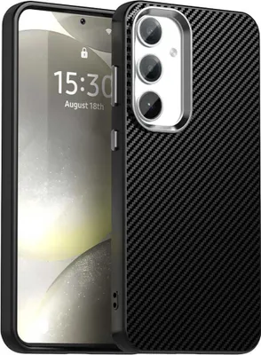 Obrázok produktu pre Puzdro pre Samsung Galaxy S25 Plus/S24 Plus - Zadný kryt Phonesta IMD Carbon Fiber - Čierna