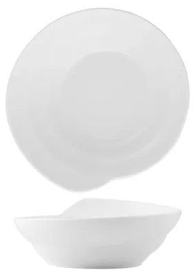 Produktbild von H&h Salatschüssel Porzellan 26,5cm weiß