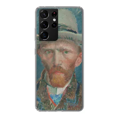 Produktbild von MuchoWow® Handyhülle Schutzhülle Hülle für Samsung Galaxy S21 Ultra Selbstporträt 1887 - Gemälde von Vincent van Gogh Silikon Softcase Handy Hülle - Mobiltelefon