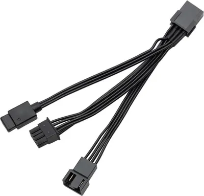 Produktbild von EK-Loop OmniLink Fan PWM D-RGB Signalsplitterkabel (schwarz, 10cm)