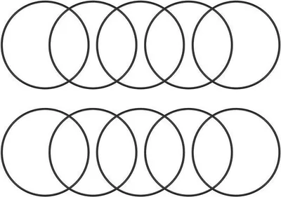 Obrázek produktu pro 10 kusů kulatých těsnění o vnitřním průměru 125,2 mm, vnějším průměru 130 mm a tloušťce 2,4 mm – ideální pro utěsnění – vysoká kvalita