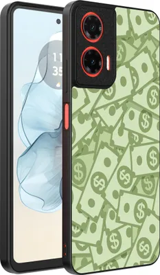 Immagine prodotto di Smartphonica Custodia per telefono adatta a Motorola Moto G04 - G24 - G24 Power - E14 con impronta di denaro - Custodia backcover in TPU con design di denaro