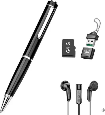 Image de Enregistreur audio avec microphone - Enregistreur compact - Enregistreur discret - Enregistreur d'espionnage