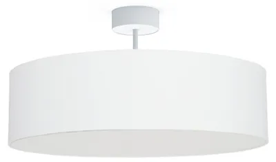 Immagine prodotto di Plafoniera in tessuto D: 50 cm rotonda bianca E27 Plafoniera moderna a 3 luci