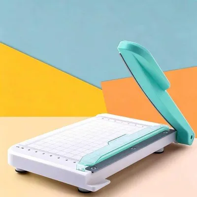 Imagen del producto de Máquina de corte de papel: corta hasta 10 hojas, 155 mm de ancho, color