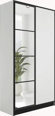 Produktbild von KIER FURNITURE EDEN v1 Kleiderschrank 104,8x205x39cm, 2 Türen, Weiß