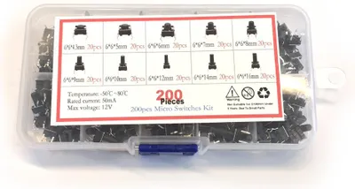 Produktbild von Taster Sortiment 10x20 Stück 6mm Basis