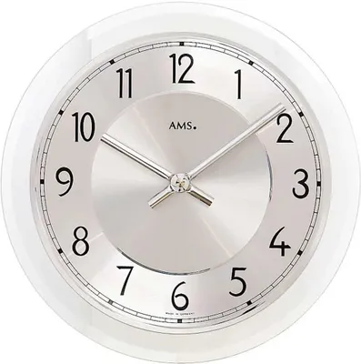 Produktbild von AMS W9476 Wanduhr mit facettiertem Mineralglas