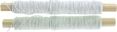 Produktbild von H & R Bastel - Papierdraht Weiß Ø 0,8 mm - 22 Meter