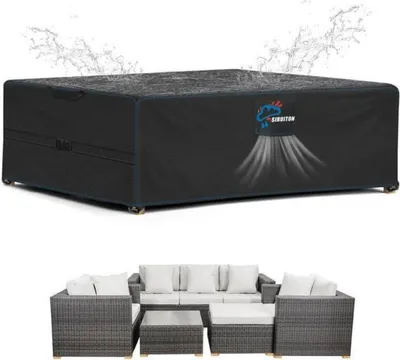 Obrázok produktu pre Ochranný obal na záhradný nábytok 420D Oxford 180x120x74cm čierny
