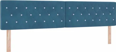 Produktbild von vidaXL Kopfteil Dunkelblau 200 cm Samt
