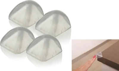 Image de Dreambaby F839 Protection d'angle Protection d'arête Protection antichoc Sécurité enfant extra-souple transparent (4 pièces)