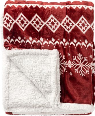 Dutch Decor – Plaid „Carol“ (150 cm x 200 cm) – Fahrradrot