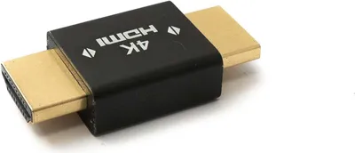 Produktbild von SYSTEM-S HDMI Adapter 4K Standard Stecker zu Stecker Kabel in Schwarz