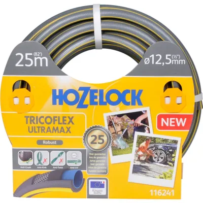 Obrázek produktu pro Hozelock 116241, 25 m, Šedá, Žlutá, Pouze hadice, PVC, 1,25 cm, -20 - 40 °C
