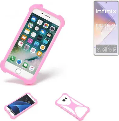 Produktbild von K-S-Trade Handy Hülle kompatibel mit Infinix Note 40 Schutz Hülle Bumper Silikon Schutz Hülle Cover Case Silikoncase Silikonbumper TPU Softcase