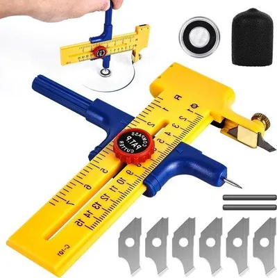 Immagine prodotto di Coltelli da intaglio per plastica per tagli circolari - Diametro 1-30 cm - 6 coltelli - Cartone, carta, plastica.