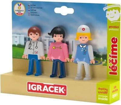 Obrázek produktu pro Igráček Trio Léčíme - Doktor, Sestřička a Pacientka