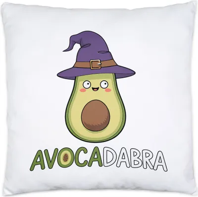 Produktbild von Avocadabra Lustiges Avocado-Hexenmotive Kissen Geschenkidee witziges Design Halloween