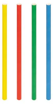 Produktbild von 100x Trinkhalme aus Papier extra dick bunt Ø10mm 21cm