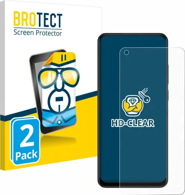 Produktbild von 2x Für Oppo A78 4G Schutzfolie BROTECT Displayschutz Display Schutz Folie Klar Transparent