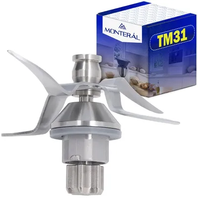 Messer-Set für Thermomix TM31, Edelstahl, mit Dichtung