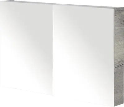 Obrázek produktu pro Zrcadlová skříňka Sanox 100 x 13 x 65 cm tabacco dvoudveřová s dvojitými zrcadlovými dveřmi